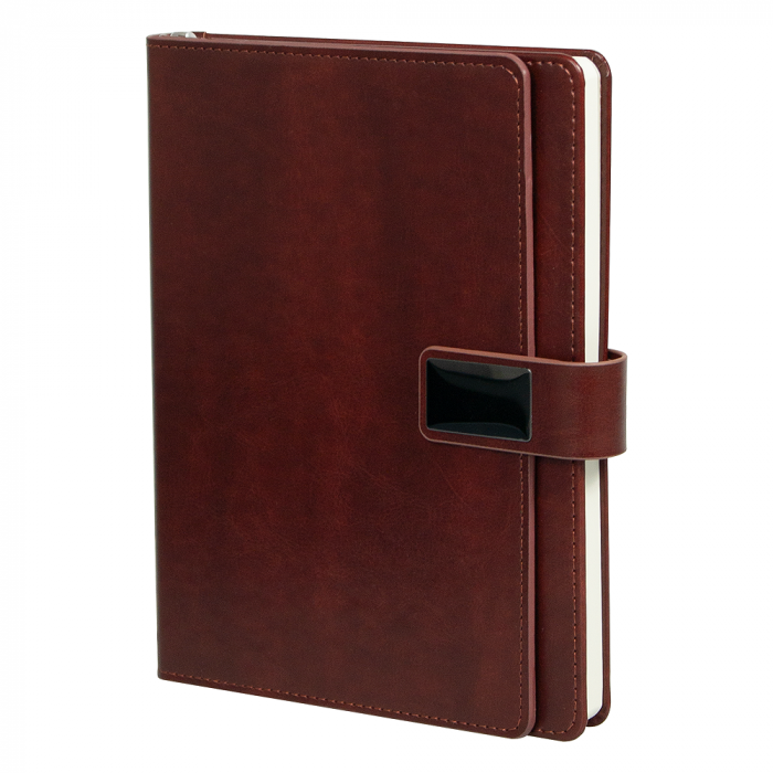 Ежедневник Alfa Brandy Business Edition B5 коричневый, в подарочной коробке