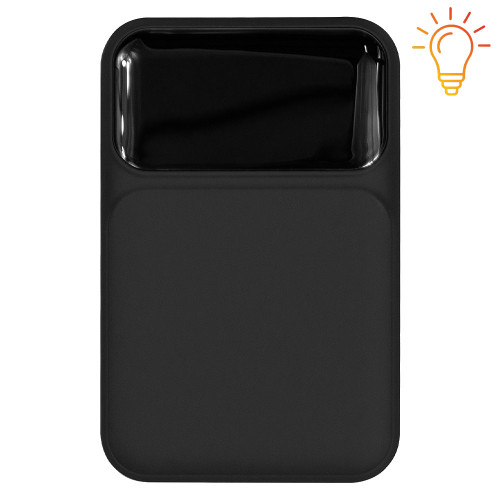 Внешний аккумулятор (powerbank) «Lumen», софт тач, 10 000 mAH, с тремя зарядными шнурами, 22,5W super fast charge, Power Delivery (PD) 20W (dfnn), QC3.0, черный