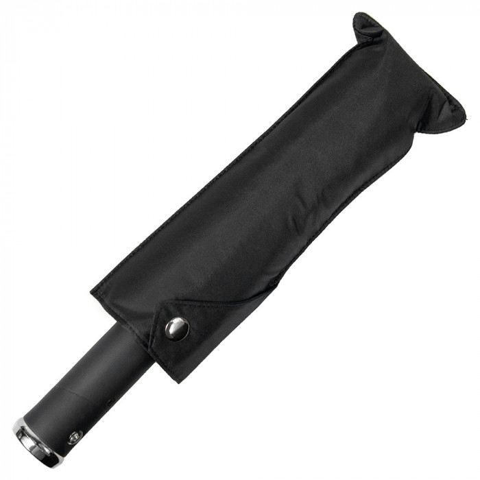 Зонт складной автоматический, Forest Lotus Flashlight, диаметр 100 см, радиус 23 дюйма, 9 панелей, в подарочной коробке,  черный