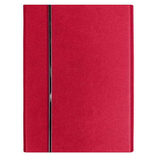 Ежедневник Alfa Bird Petrus A5, красный с неокрашенным срезом, недатированный, в твердой обложке с металлическим элементом
