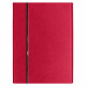 Ежедневник Alfa Bird Petrus A5, красный с неокрашенным срезом, недатированный, в твердой обложке с металлическим элементом Ежедневник Alfa Bird Petrus A5, красный с неокрашенным срезом, недатированный, в твердой обложке с металлическим элементом