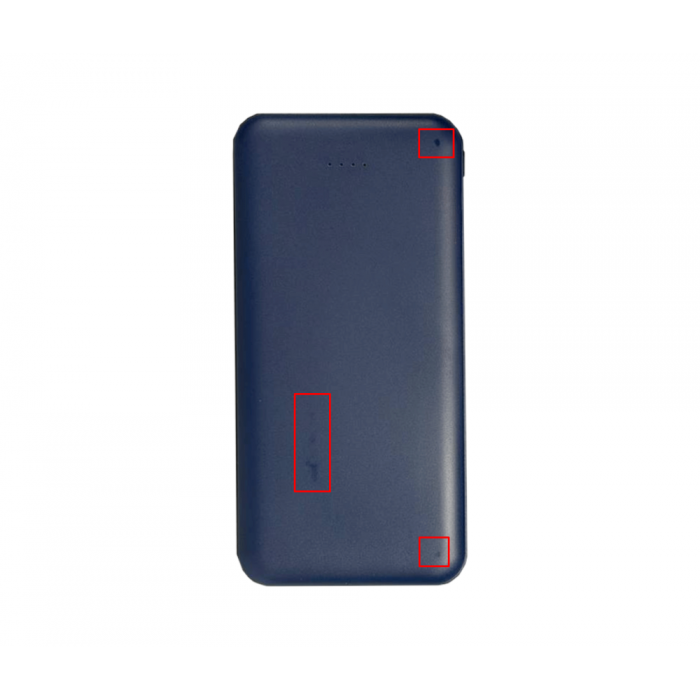 Внешний аккумулятор (powerbank) «Amper», 10 000 mAH, 5V 2.0 A, темно-синий