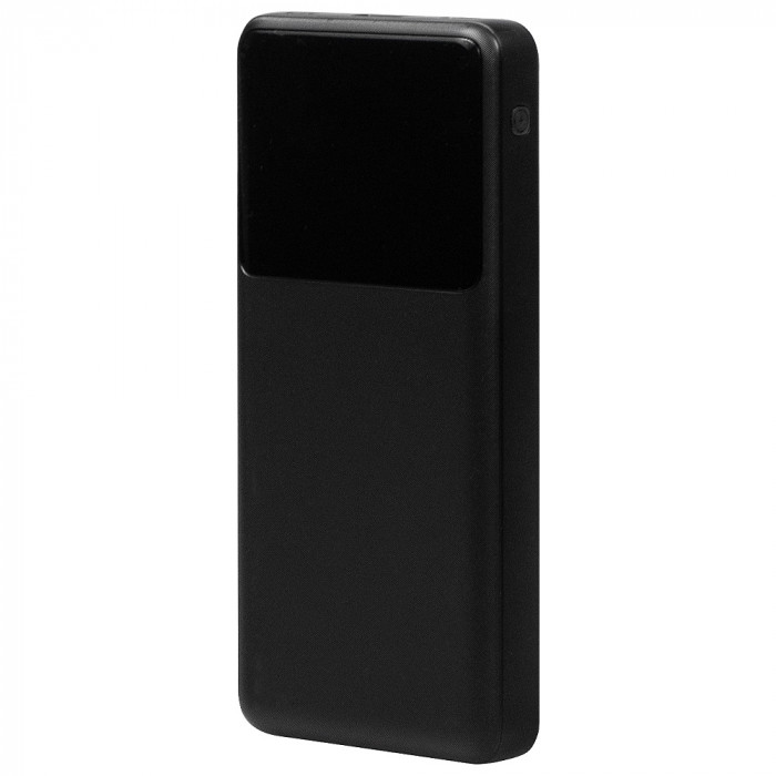 Внешний аккумулятор (powerbank)  «Stream 10»,  10 000 mAH, с двумя зарядными шнурами,  22,5W (Ватт)  super fast charge, Power Delivery (PD) 25.5W (dfnn),  c цифровым дисплеем для контроля заряда, черный