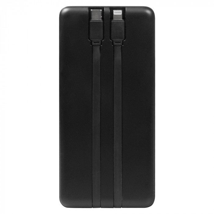 Внешний аккумулятор (powerbank) «Stream 20», 20 000 mAH, с двумя зарядными шнурами,  22,5W (Ватт)  super fast charge, Power Delivery (PD) 25.5W (dfnn), c цифровым дисплеем для контроля заряда, черный