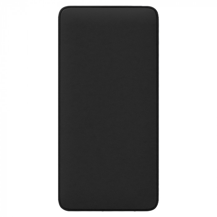Внешний аккумулятор (powerbank)  «WeCharge Soft Touch»,  10 000 mAH, Power Delivery (PD) 25.5W, со светящимся логотипом после гравировки, c цифровым дисплеем для контроля заряда, черный