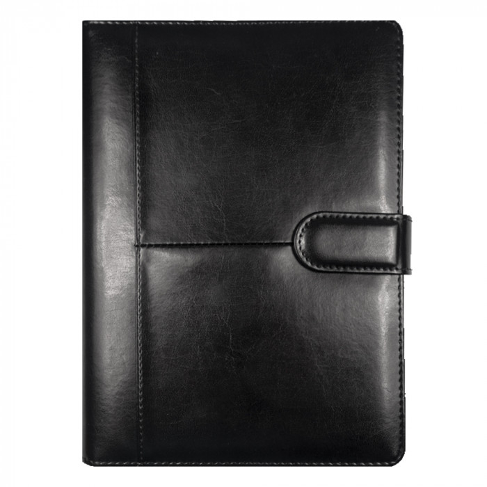 Ежедневник в суперобложке Country Business Pristine A5+, черный, недатированный, с магнитным клапаном, в твердой обложке c поролоном, в подарочной коробке