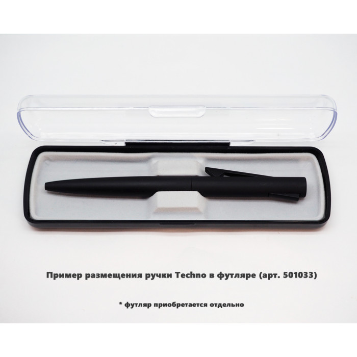 Ручка шариковая, пластиковая, металлическая, черная матовая, SAMURAI Requis