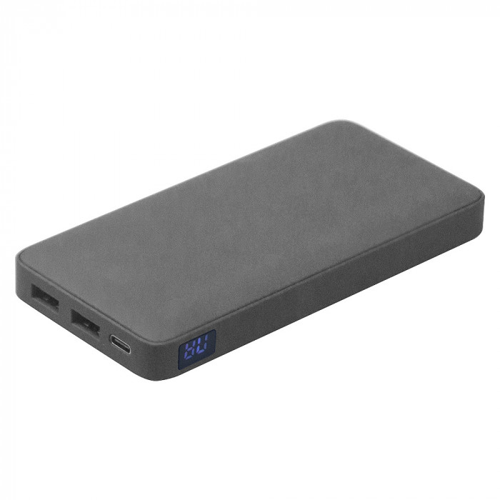 Набор подарочный Solution Prestige Trio (Ежедневник Flexy Nuba А5, Внешний аккумулятор (powerbank) «WeCharge Velvet», Ручка Gray stone Requis металлическая,) в подарочный коробке, серый