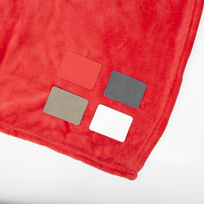 Шеврон Rectangle Cowhide размер 50*70 мм, белый, со скругленными углами