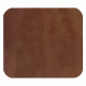 Шеврон Rectangle Smooth Leather размер 40*35 мм, коричневый, со скругленными углами Шеврон Rectangle Smooth Leather размер 40*35 мм, коричневый, со скругленными углами