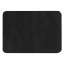 Шеврон Rectangle Smooth Leather размер 50*70 мм, черный, со скругленными углами
