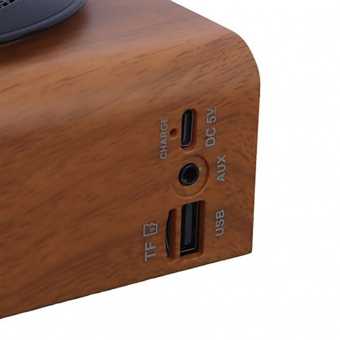 Ретро радио в стиле радиолы, Heritage Nostalgia, диапазон частот  AM FM SW, с USB порт,  Bluetooth, цвет коричневый