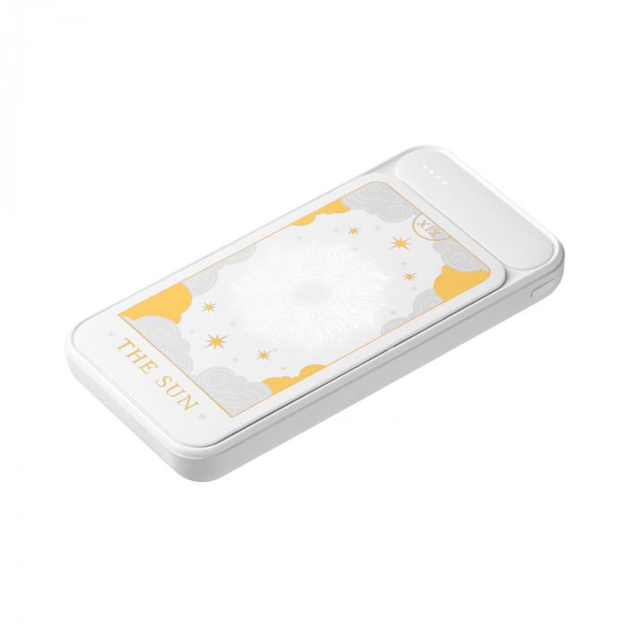 Внешний аккумулятор с подсветкой Старлайт Плюс PB (Starlight Plus PB) 10000 mAh, белый