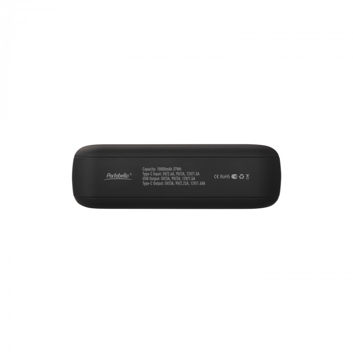 Внешний аккумулятор с функцией быстрой зарядки Формула (Formula) 10000 mAh, черный