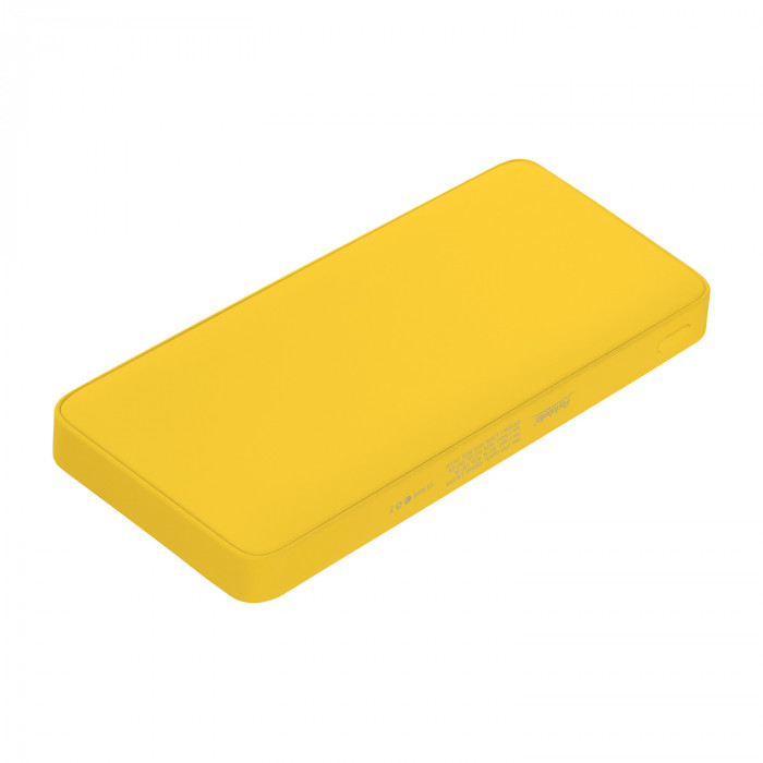 Внешний аккумулятор с подсветкой Анкор Плюс PD (Ancor PD Plus) 10000 mAh, желтый