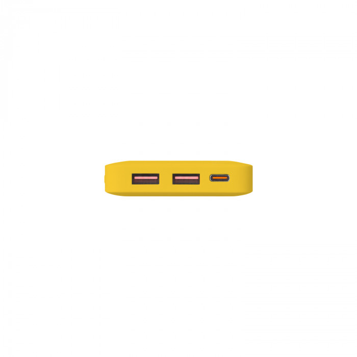Внешний аккумулятор с подсветкой Анкор Плюс PD (Ancor PD Plus) 10000 mAh, желтый