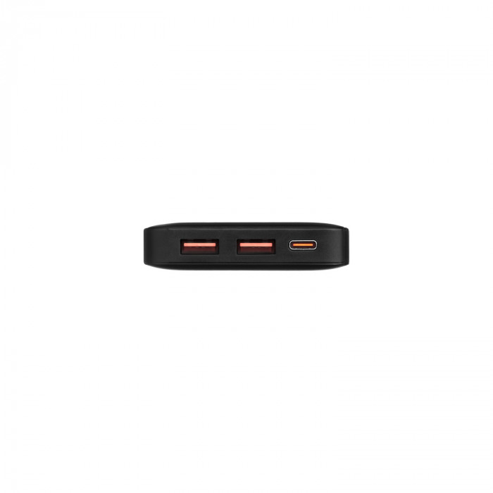 Внешний аккумулятор с цветной подсветкой Анкор Макс Плюс PD (Ancor PD Max Plus) 10000 mAh, черный