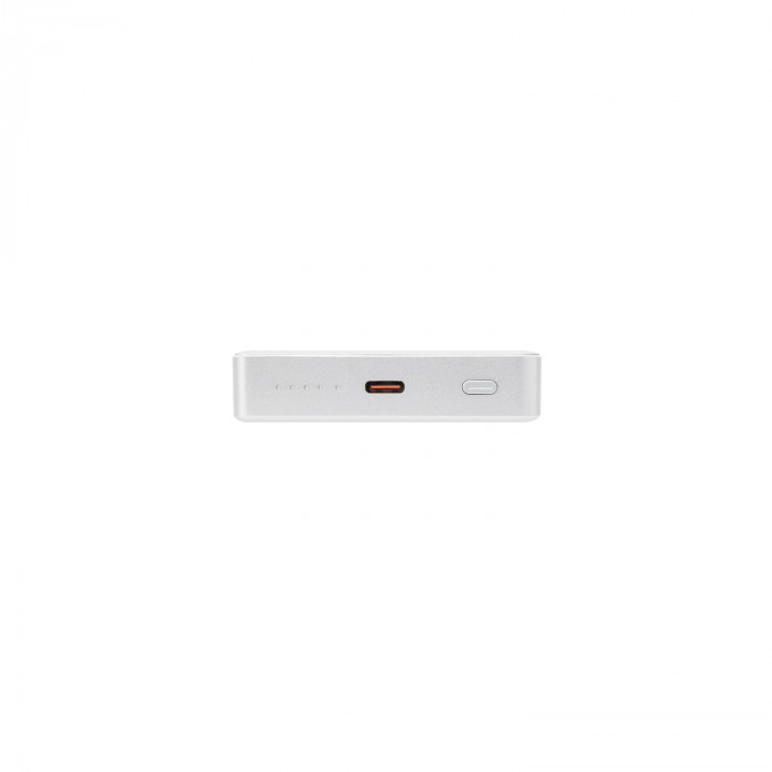 Внешний аккумулятор Атлантис Плюс PD (Atlantis PD Plus) 10000mAh с функцией беспроводной зарядки 15W, серебряный