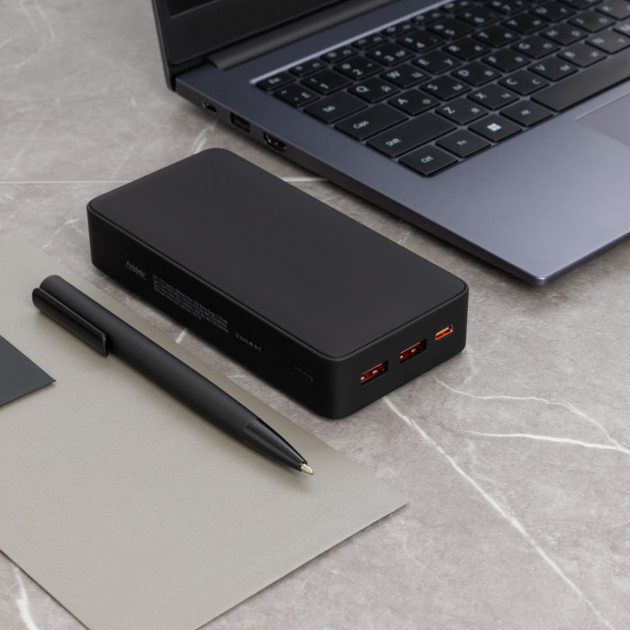 Внешний аккумулятор с подсветкой Анкор Плюс PD (Ancor PD Plus) 20000 mAh, черный