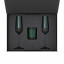 Подарочный набор свеча Энигма (Enigma) + 2 бокала для шампанского Эмеральд (Emerald) в черной коробке