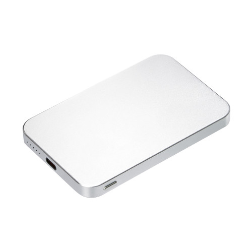 Внешний аккумулятор Артекс PD (Artex PD) 5000mAh с функцией беспроводной зарядки 15W, серебряный