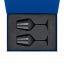 Подарочный набор 2 бокала для вина Блэк Эдишн (Black edition) в синей коробке Подарочный набор 2 бокала для вина Блэк Эдишн (Black edition) в синей коробке