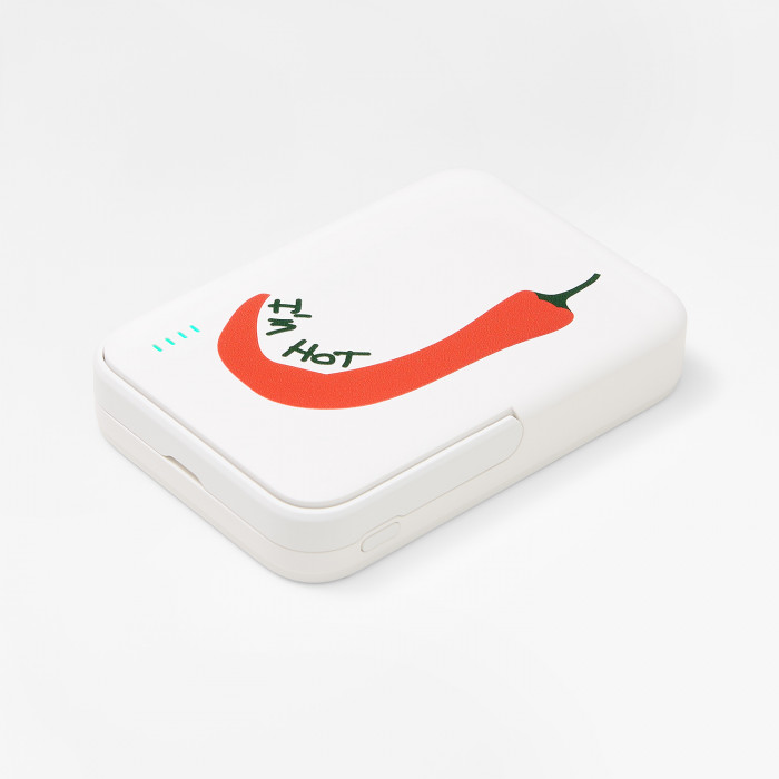 Внешний аккумулятор Юнион PD (Union PD) 10000mAh с функцией беспроводной зарядки 15W, белый Перчик