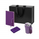 Подарочный набор Атлантис Плюс, Монако, Спарк (Atlantis Plus, Monaco, Spark), фиолетовый (аккумулятор, термокружка, ежедневник, ручка)