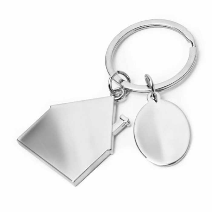 Брелок SILV HOME, 3,97 x 3,3 x 0,3 см, металл
