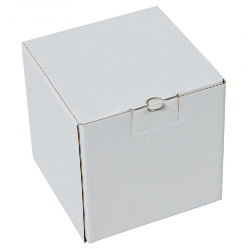 Коробка подарочная для кружки, размер 11 x 11 x 11 см., микрогофрокартон белый Коробка подарочная для кружки, размер 11 x 11 x 11 см., микрогофрокартон белый