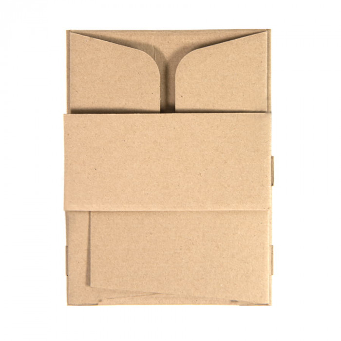Коробка подарочная mini BOX, размер 17,5 x 15,5 x 8 см, картон МГК бур., самосборная