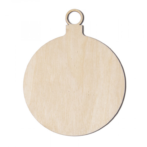 Ёлочное украшение WOOD, дерево, 100 мм Ёлочное украшение WOOD, дерево, 100 мм
