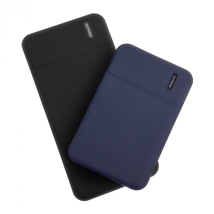 Универсальный аккумулятор Flash 10 (10000 мАч) с подсветкой и soft touch,синий,13,7х6,87х1,55 см