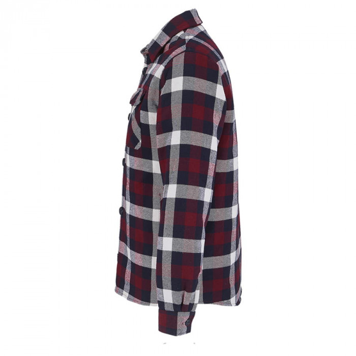 Куртка рубашка мужская NOAH, бордо, XS/S(0),100%хлопок,180 г/м2,подкладка и утеплитель:100%полиэстер