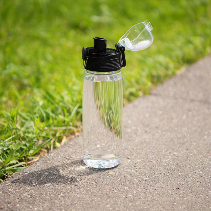 Бутылка для воды FLASK, 800 мл, 25,2х7,7см, красный, пластик
