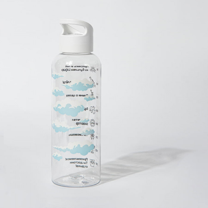 Бутылка для воды LIQUID, 500 мл, 22х6,5см, зеленый, пластик rPET