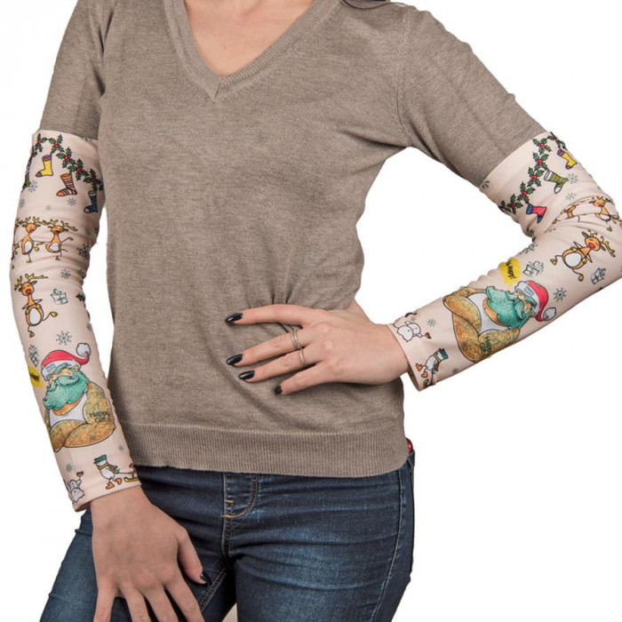 Рукава Tattoo, белый, 100% полиэстер , размер: 12?42?8 см