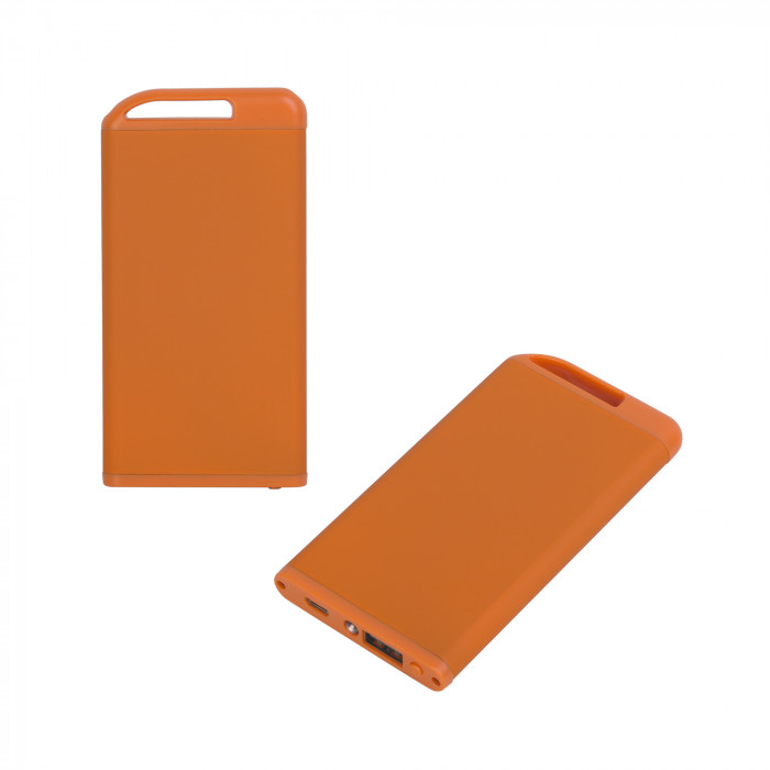 Зарядное устройство Theta с фонариком, 4000 mAh, покрытие soft touch