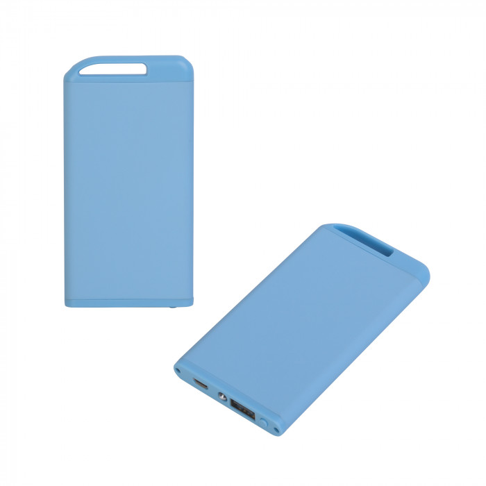 Зарядное устройство Theta с фонариком, 4000 mAh, покрытие soft touch