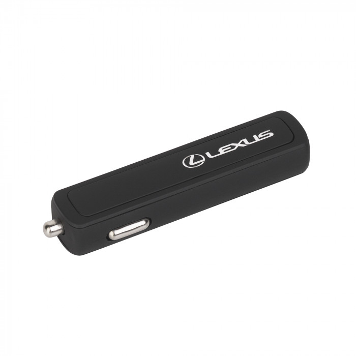Автомобильное зарядное устройство Slam с 2-мя разъёмами USB, покрытие soft touch