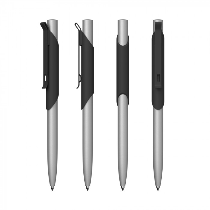 Ручка шариковая Skil, покрытие soft touch