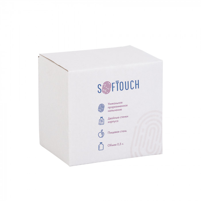Кружка с карабином Юта 300 мл, покрытие soft touch
