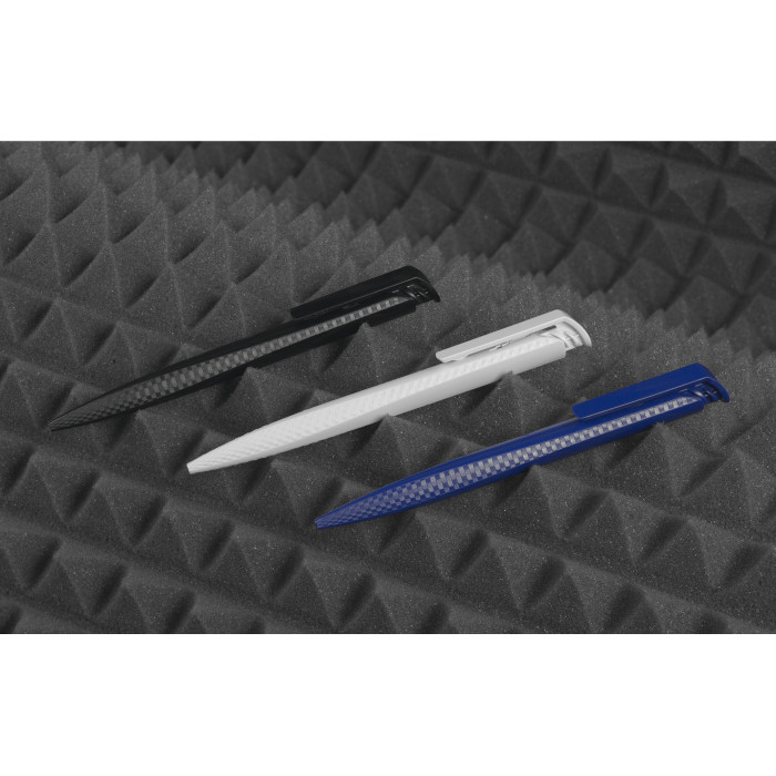 Ручка шариковая TRIAS CARBON, белый