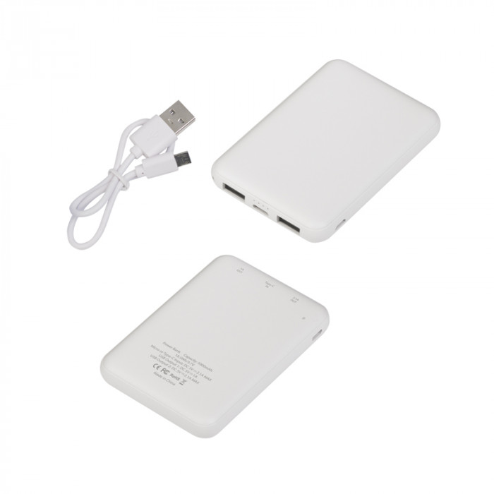 Зарядное устройство Compact, 5000 mAh, белый