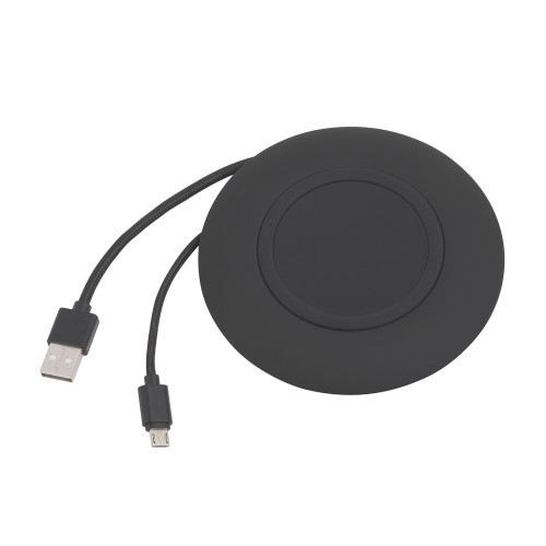 Настольное беспроводное зарядное устройство Light SOFTTOUCH с подсветкой логотипа Настольное беспроводное зарядное устройство Light SOFTTOUCH с подсветкой логотипа
