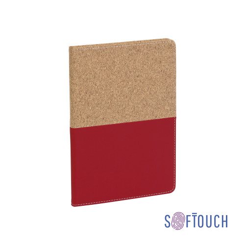 Блокнот Фьюджи уценка, формат А5, покрытие soft touch+пробка