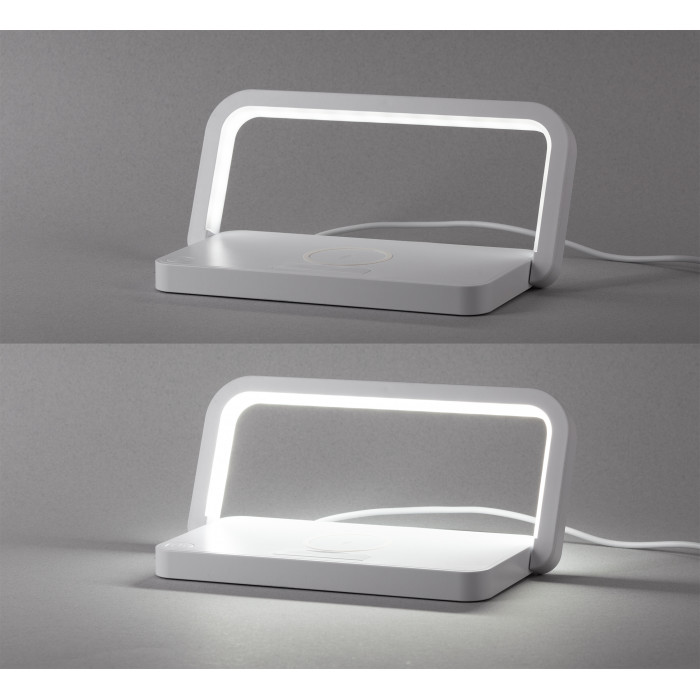 Лампа складная Smart Light с беспроводным (10W) зарядным устройством и подставкой для смартфона