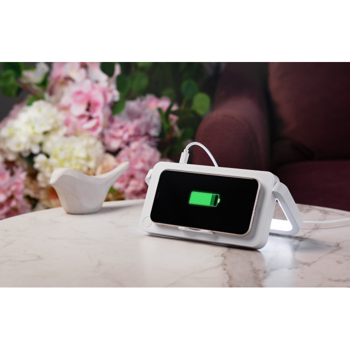 Лампа складная Smart Light с беспроводным (10W) зарядным устройством и подставкой для смартфона