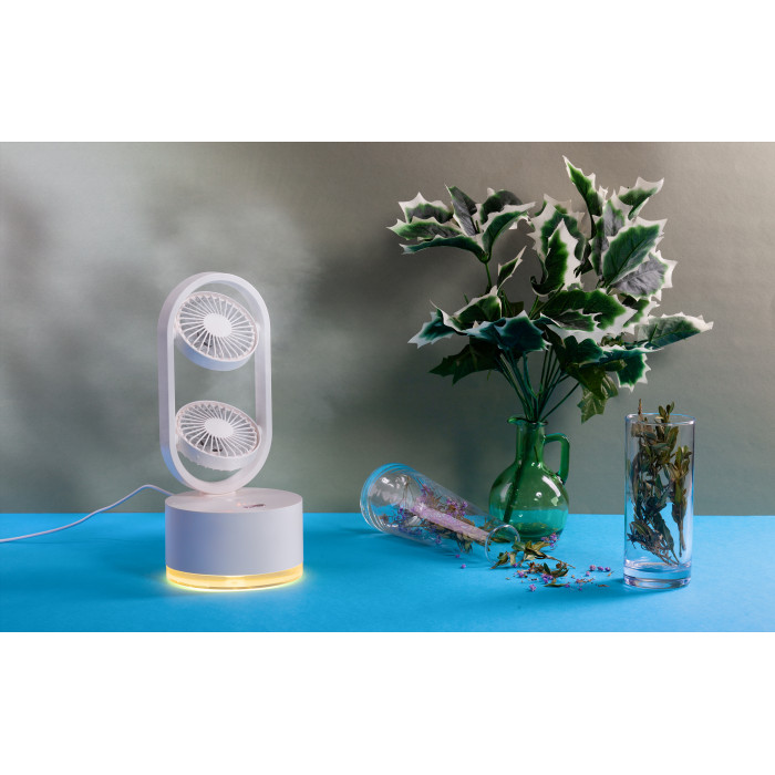Портативный увлажнитель воздуха Smart Wind с двумя вентиляторами