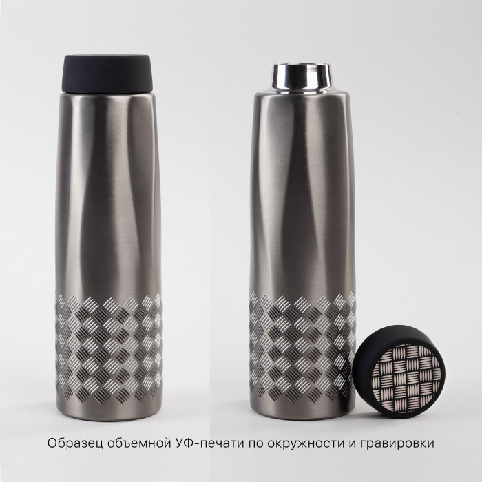 Термос Calypso 500 мл, стальной корпус, крышка в покрытии soft touch, коробка